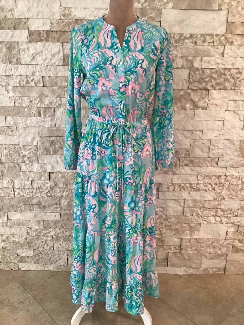 Lilly Pulitzer Cori Stretch Midi Shirtdress